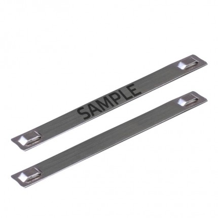 МБC (316) 89х10 (с лазерной маркировкой) Бирки маркировочные из нержавеющей стали AISI 316