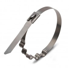 СКВ(316) 7.9х400 Кабельные стяжки с пружинной волной из нержавеющей корабельной стали AISI 316